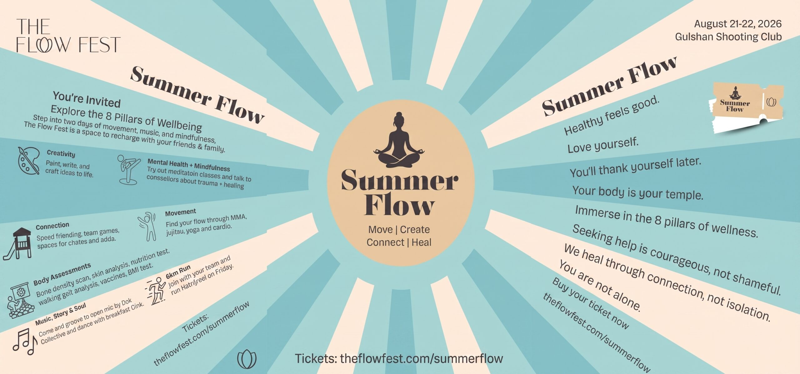 The Flow Fest Brings the Eight Pillars of Wellbeing to Gulshan This August